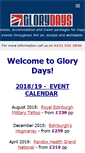Mobile Screenshot of glorydays.uk.com