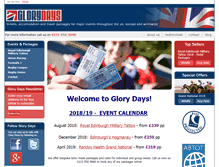 Tablet Screenshot of glorydays.uk.com